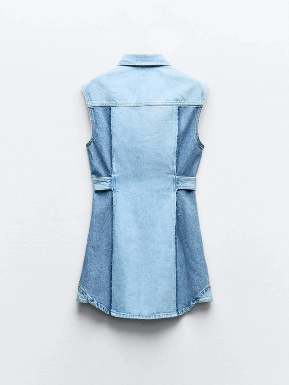 ZARA Denim Mini Dress - Picture 16 of 16